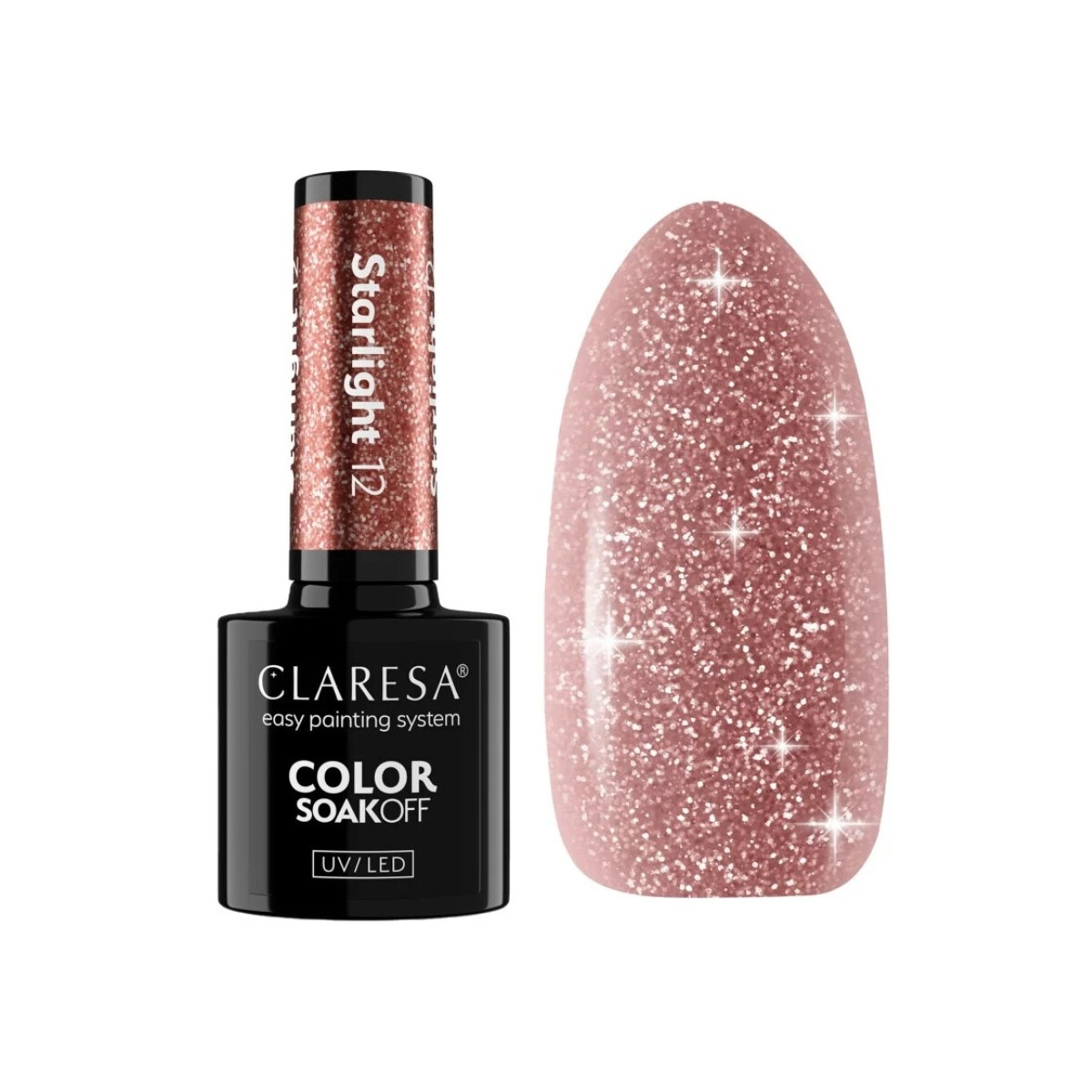 CLARESA GEL NAIL POLISH STARLIGHT 12 - 5g Limited