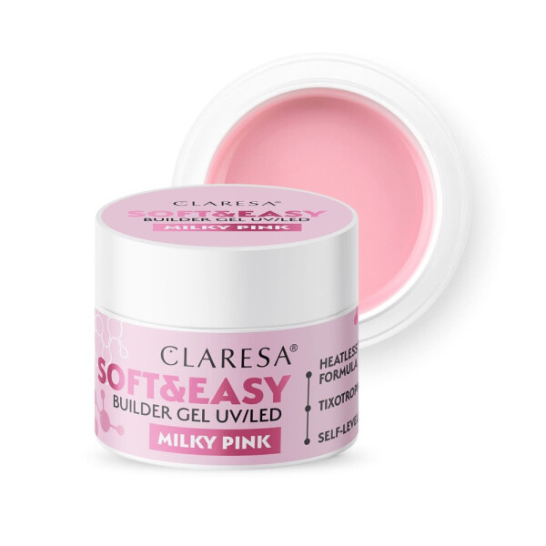 CLARESA SOFT&EASY BUILDER GEL MILKY PINK