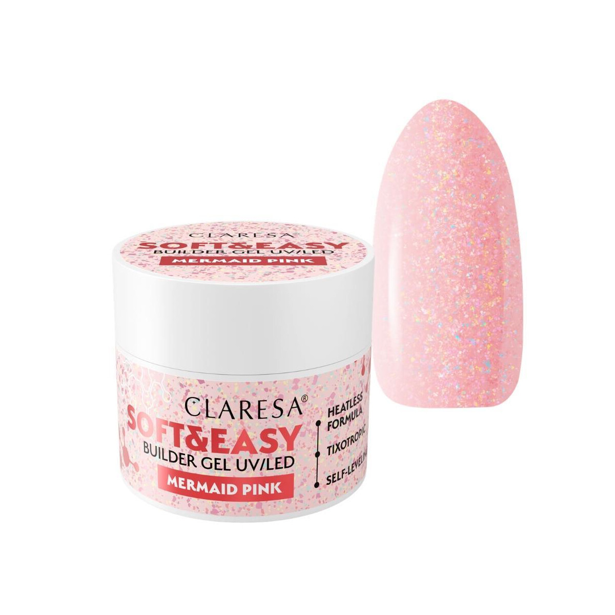 CLARESA SOFT&EASY BUILDER GEL MERMAID PINK 45g