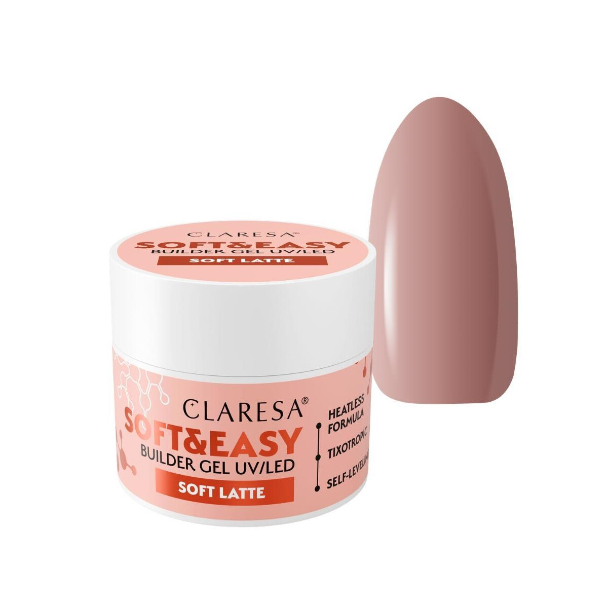 CLARESA SOFT&EASY BUILDER GEL SOFT LATTE 45g