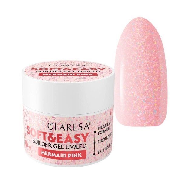 CLARESA SOFT&EASY BUILDER GEL MERMAID PINK 12g