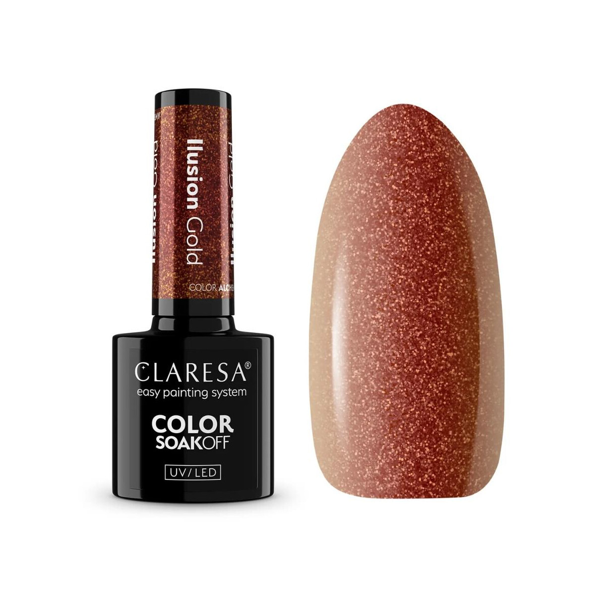 CLARESA GELPOLISH ILUSION GOLD 5g