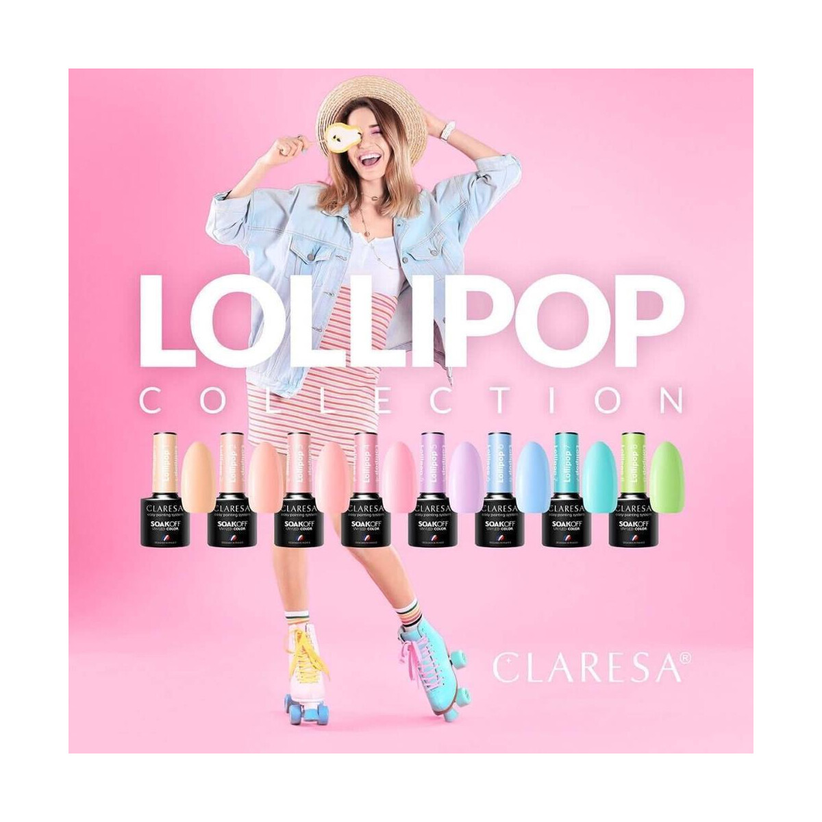 CLARESA LOLLIPOP COLLECTION Gel Polish Set 8x5g