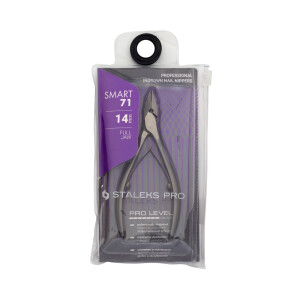 Nagelzange Smart 71 Typ 14, für eingewachsene Nägel, ohne Absatz (14mm), Full Jaw, Doppel-Feder, Handsize S