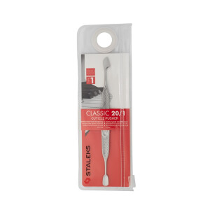 Classic 20 Typ 1, Pro Pusher für Nagelhaut, Nagelhautschieber (abgerundet/flach) und Reiniger (Beil/spitz)