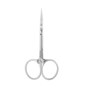 Exclusive 20 Typ 1 Nagelhautschere, Handsize M, klassische Klingenform, gebogener Griff, ergonomische ovale Ringe